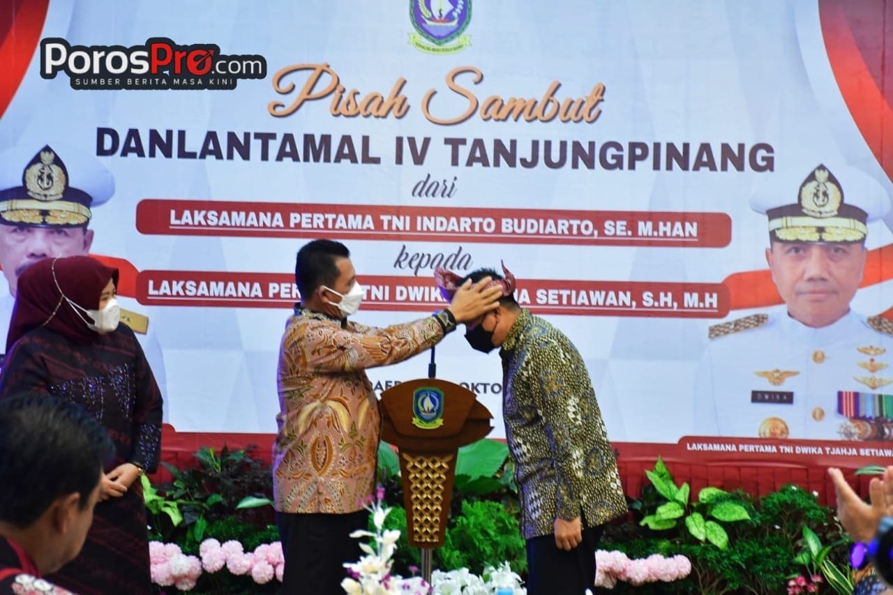 Pisah Sambut Indarto Budiarto digantikan Oleh Dwika Tjahya Setiawan Sebagai Danlantamal IV Tanjungpinang