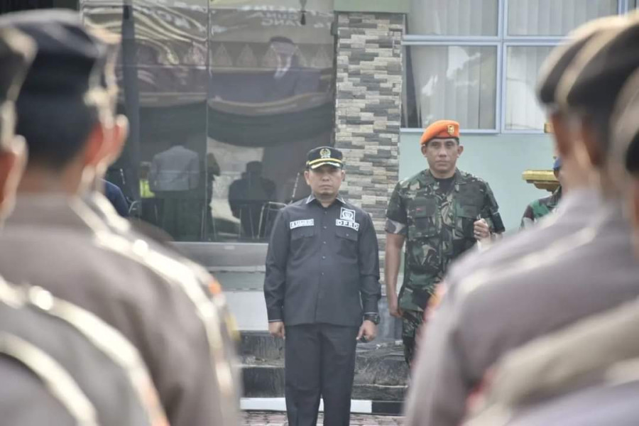 Ketua DPRD Muhammad Sabarudi Ikuti Apel TNI-Polri Wujudkan Pemilu Damai Tahun 2024