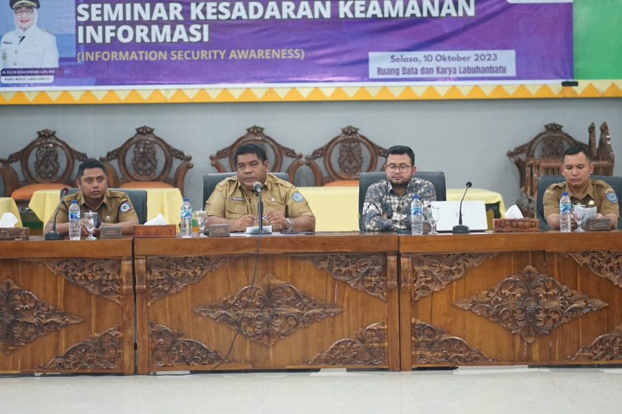 Diskominfo Gelar Seminar Kesadaran Keamanan Informasi di Lingkungan Pemkab Labuhanbatu