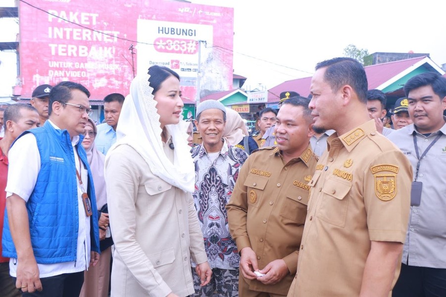 Pekanbaru Bisa Kendalikan Inflasi, Wamendag Tinjau Pasar Cik Puan