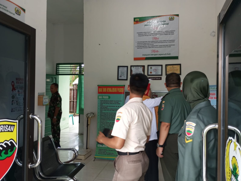 Dandim 0320/Dumai Sambut Kedatangan Tim Surveyor Kesehatan LAFKI