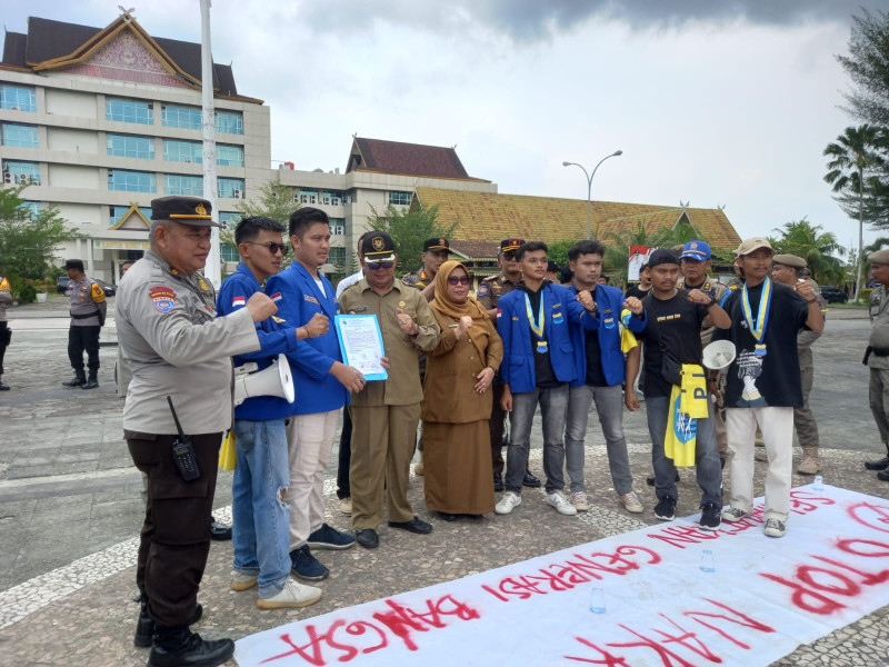 PMII Kabupaten Indragiri Hilir Gelar Aksi Unjuk Rasa Damai Tuntut Penanganan Narkoba