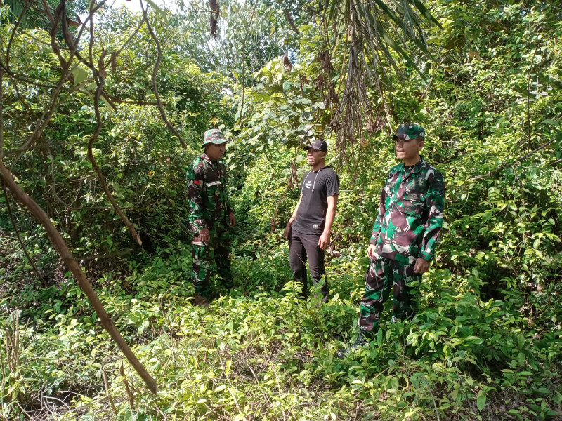 Pencegahan Karhutla Dilakukan Oleh Babinsa Koramil 06 Merbau