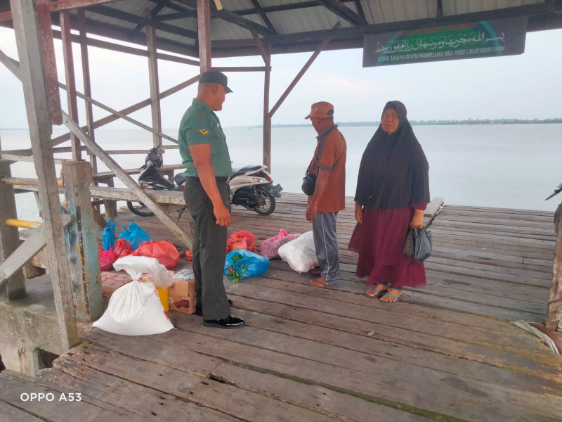 Pelihara Nilai-nilai Pancasila, Serda Ansari Temui Masyarakat