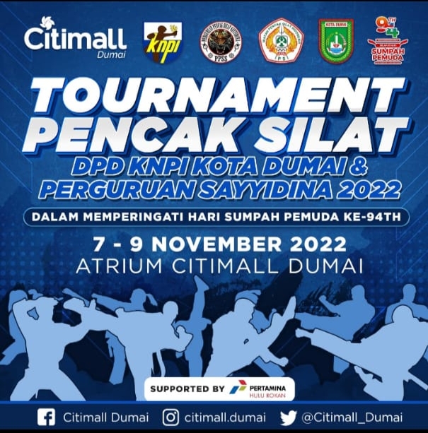 Sempena Hari Sumpah Pemuda, KNPI, IPSI dan PPSS Kota Dumai Selenggarakan Event Kejuaraan Pencak Silat