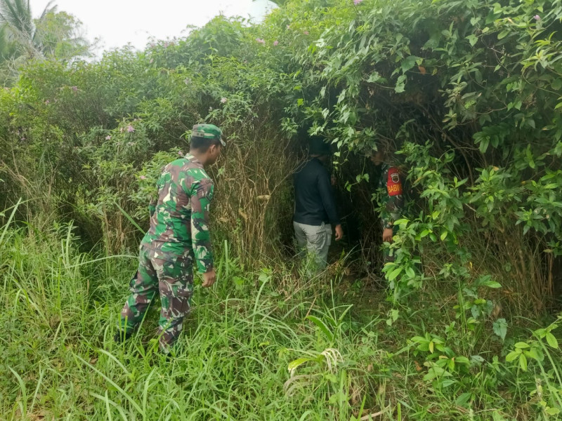 Rutin Cek Lahan, Babinsa Koramil 06/Merbau Serukan Kepedulian Lingkungan