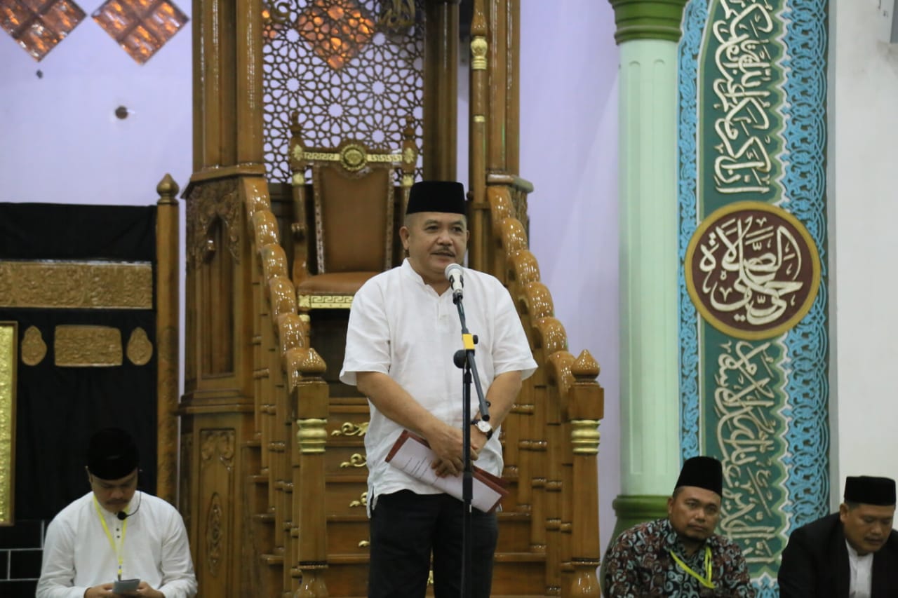 Sekda Sambut Kedatangan Jamaah Haji di Mesjid Al Ikhlas