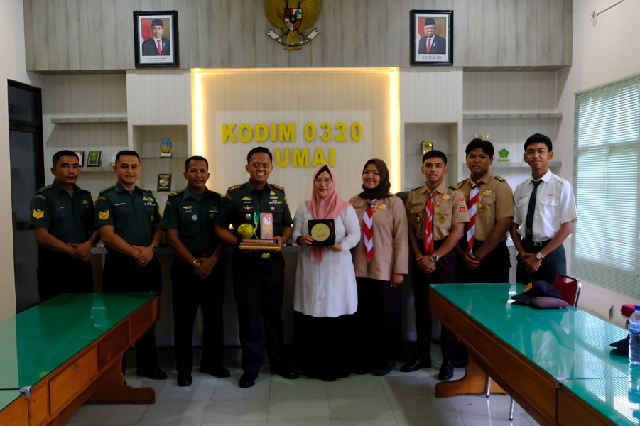 Ucapan Terima Kasih Pramuka Saka Wira Kartika Kepada Dandim 0320/Dumai