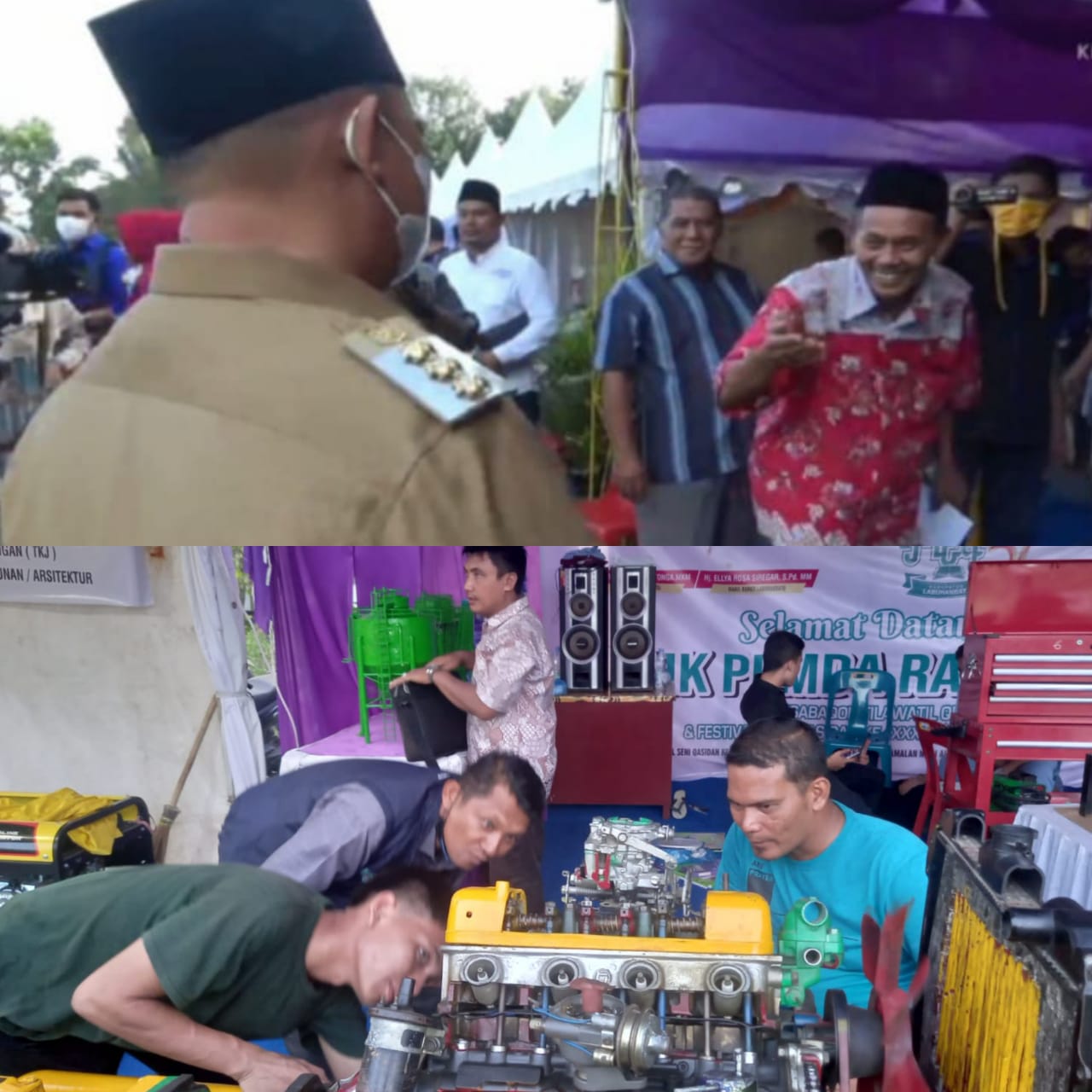 Bupati Labuhanbatu Kunjungi Stand SMKS Pemda Rantauprapat