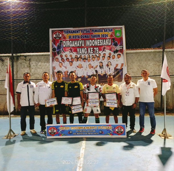 GMBD Sukses Gelar Turnamen Futsal Antar Pemuda Batak se Kota Dumai