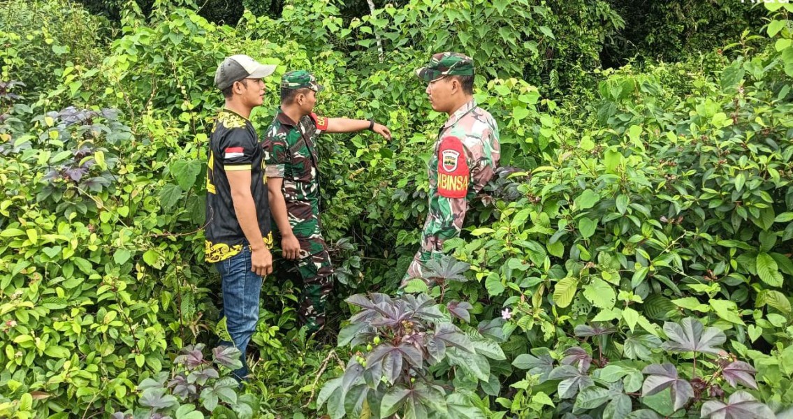 Cegah Karhutla, Babinsa Himbau Warga Tasik Putri Puyu Hindari Pembakaran Lahan