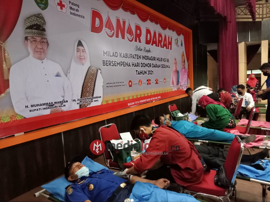 Milad Inhil ke-56, DPKP Turut Serta Bakti Sosial Donor Darah