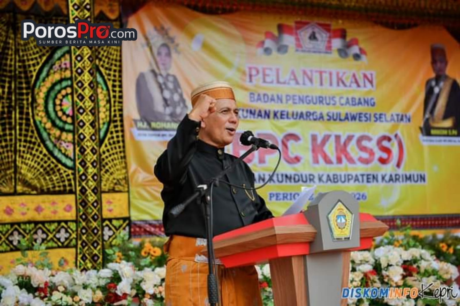 Gubernur Ansar Hadiri Pelantikan BPC KKSS Kecamatan Kundur Kabupaten Karimun
