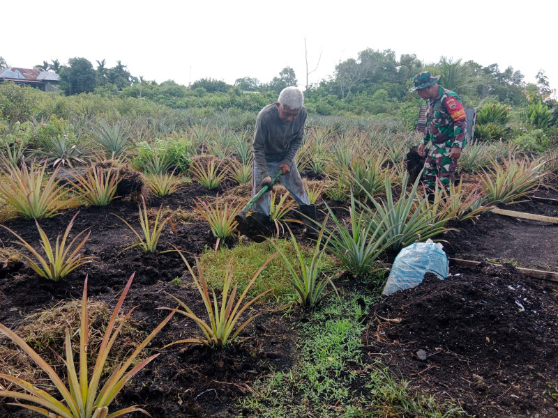 Sertu Mahyudin Melaksanakan Giat Pendampingan Karya Nyata