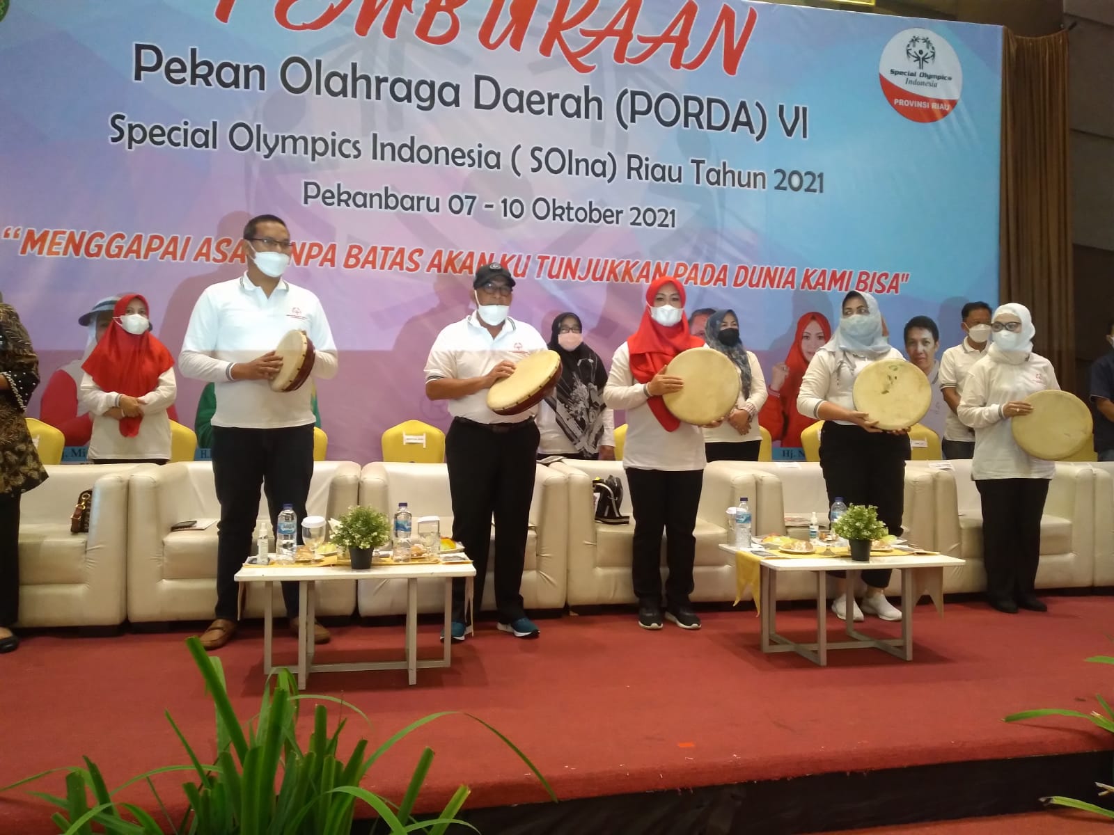 Wagubri Buka Porda VI SOIna Riau 2021