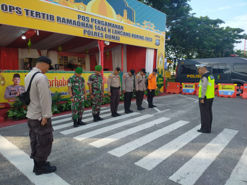 Jaga Kondusifitas Suasana Ramadhan, Anggota Koramil 03 Ikuti Giat Pengamanan