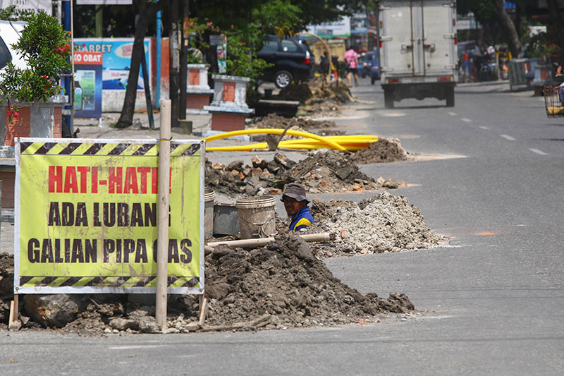 Sebuah Protes Galian Saluran Gas