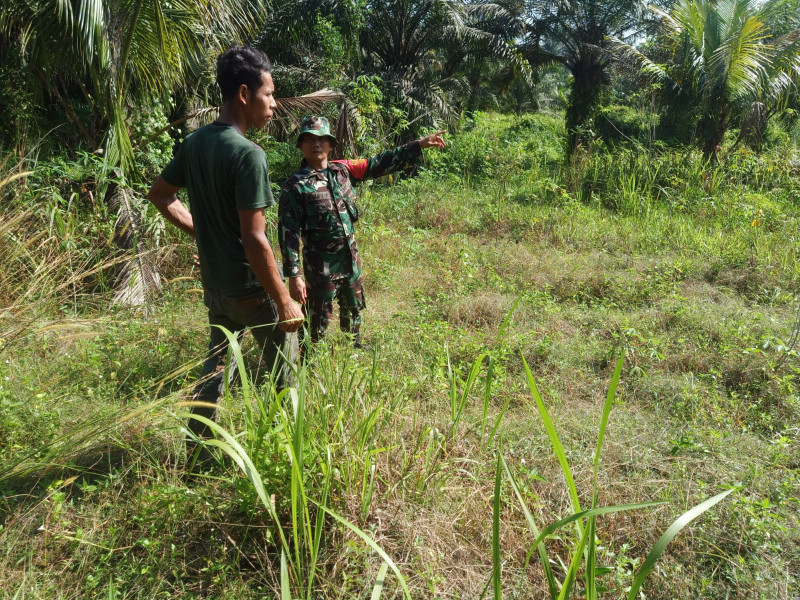 Sertu Boby Rahman Laksanakan Giat Pencegahan Karhutla