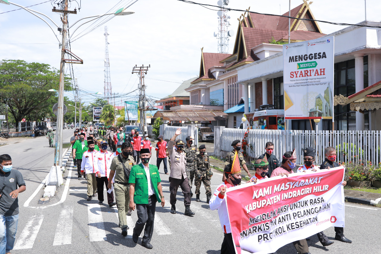 Masyarakat Inhil Deklarasikan Cinta Damai dan Peduli Kesehatan