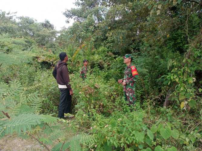 Patroli Rutin Cegah Karhutla Oleh Personil Koramil 06