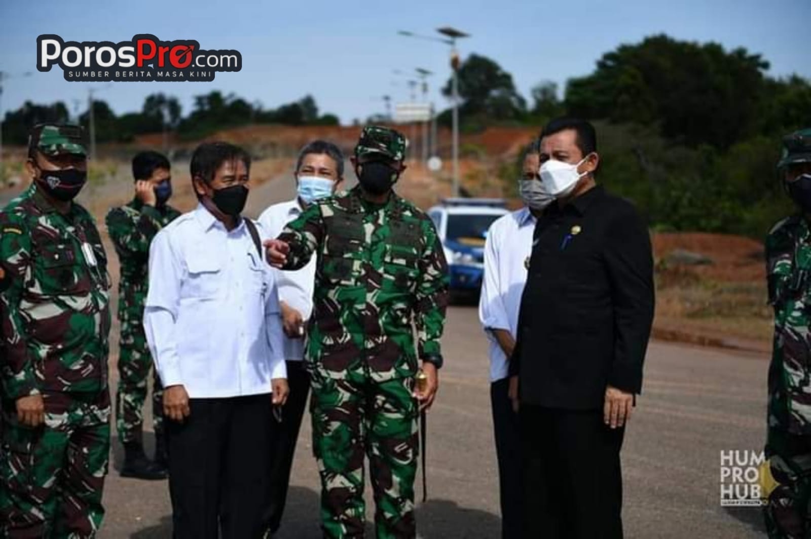 Gubernur Kepri H Ansar Ahmad Tinjau Pembangunan Pangkogabwilhan I Laksdya TNI di Dompak