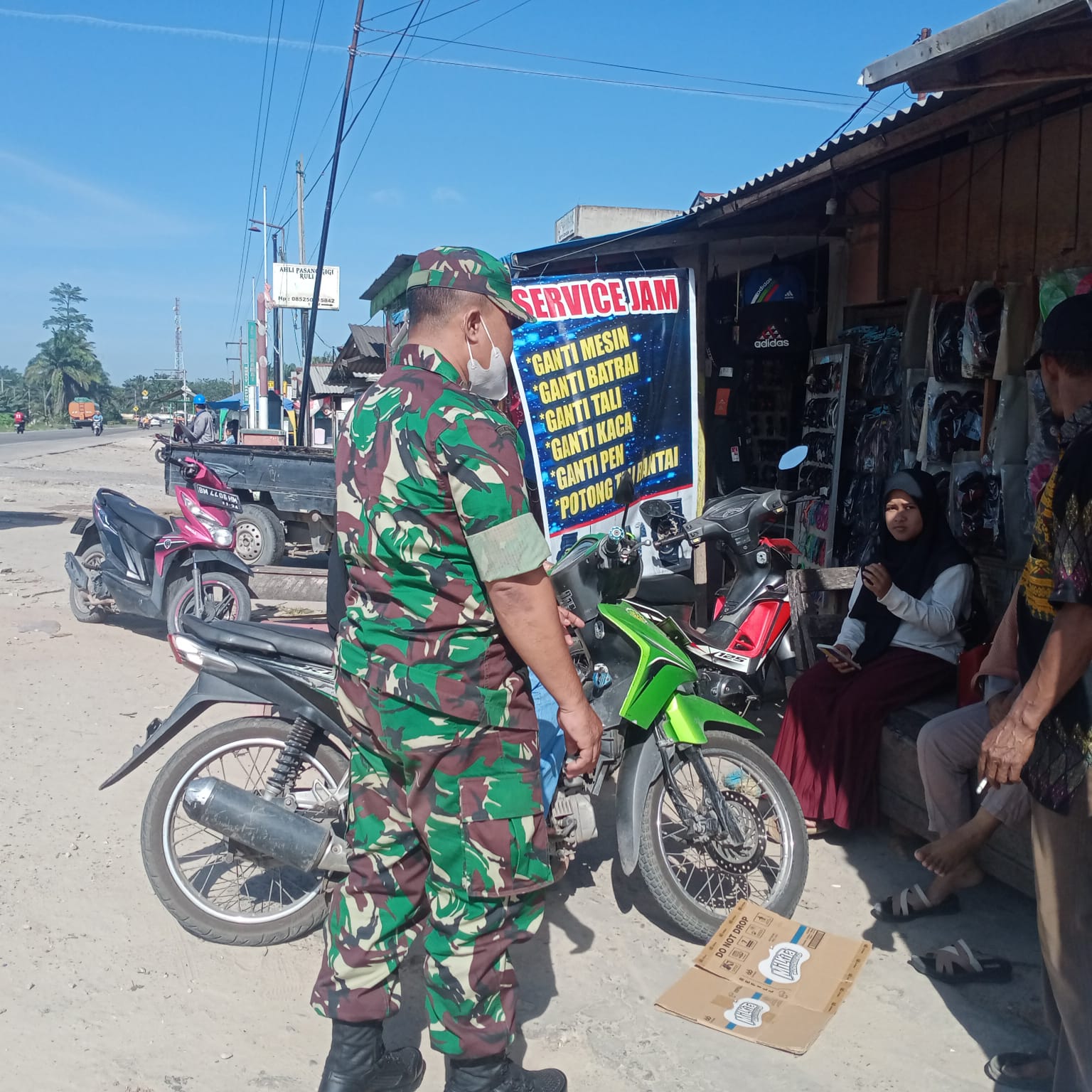 Giat Himbauan Cegah Covid-19 Oleh Pelda Joko