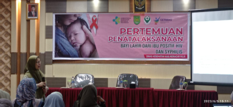 Berikut Pemaparan Narasumber Penatalaksanaan Bayi Lahir HIV Paparkan Penularan HIV Pada Anak Yang di Taja Dinkes Inhil