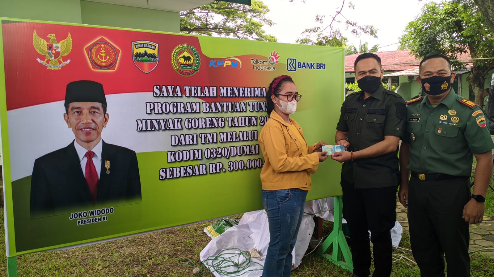 Kunjungi Makodim 0320/Dumai, Kejari Apresiasi Tata Cara Pembagian BLT Minyak Goreng