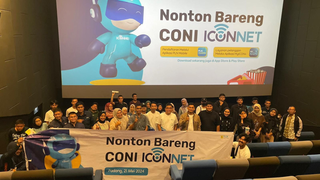 Apresiasi Pelanggan Setia, PLN Icon Plus Gelar Nobar CONI Iconnet di CGV Raya Padang