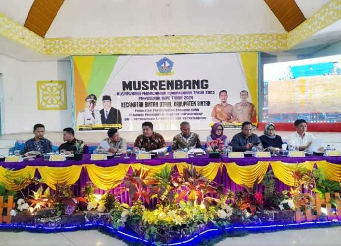 Serap Aspirasi Roby Kurniawan Hadiri Musrenbang Tingkat Kecamatan Bintan Utara 2023