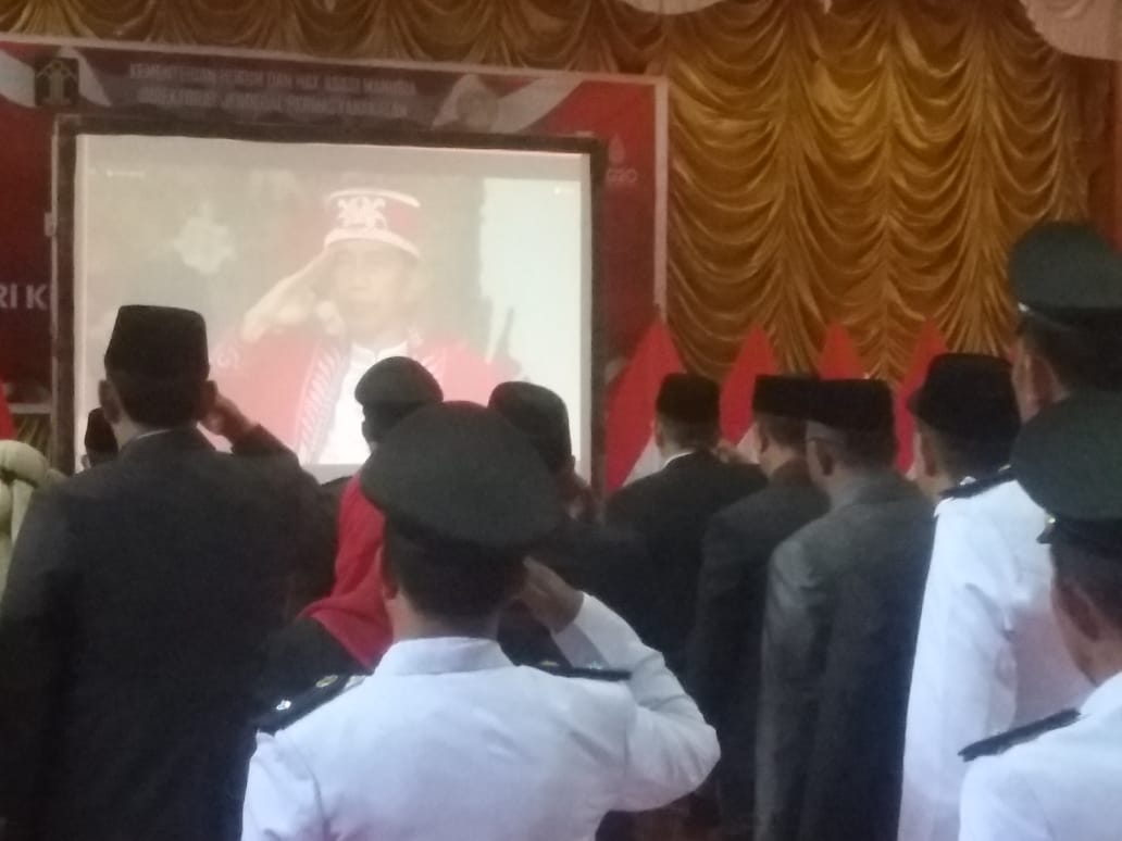 Letkol arh Hermansyah Tarigan Hadir Upacara HUT RI Secara Virtual