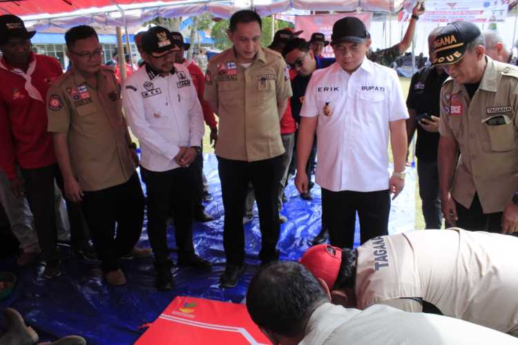 Kukuhkan Kampung Siaga Bencana, Erik Berharap Kecamatan Bilah Hulu Meningkatkan Kesiagaan