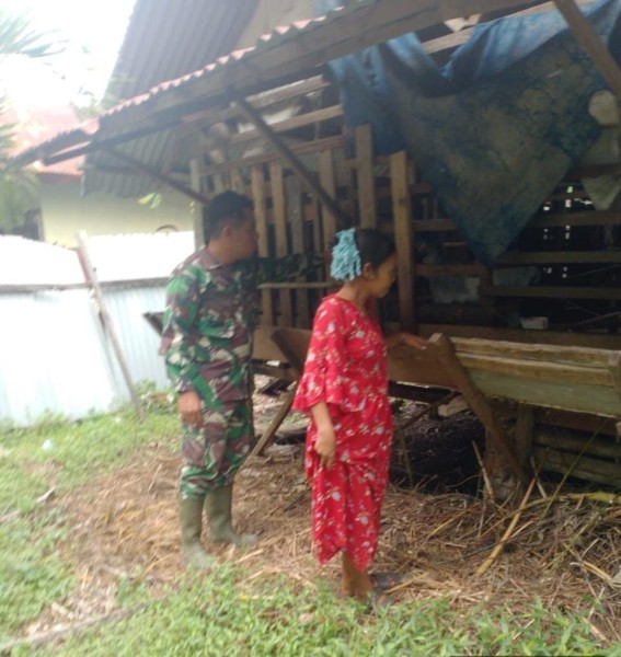 Himbauan Cegah PMK dan Giat Pengecekan Hewan Ternak Oleh Serma Novrianto