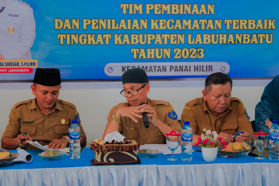 Tim Pembinaan dan Penilaian Kecamatan Terbaik Kunjungi Kecamatan Panai Hilir