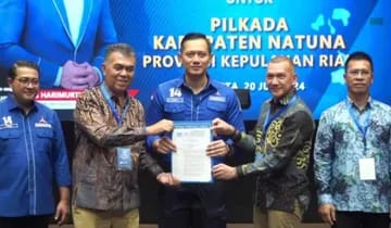 Ketum Demokrat Memberikan Intruksi Untuk Kader Demokrat Natuna untuk Memenangkan  Pasangan Wan Siswandi - Rodhial Huda di Pilkada 2024