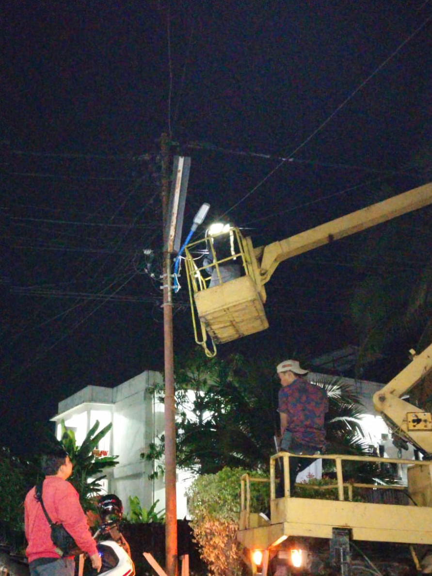 Dishub Kota Dumai Realisasikan LPJU Masjid Darul Jannah