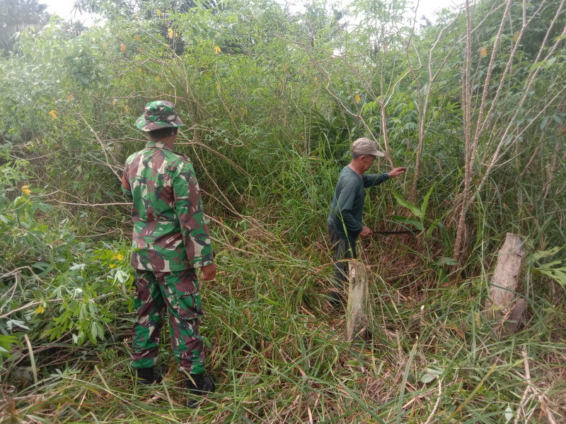 Serda Agustinus.H Sosialisasikan Larangan Membakar Lahan Untuk Cegah Karhutla di Pangkalan Sesai