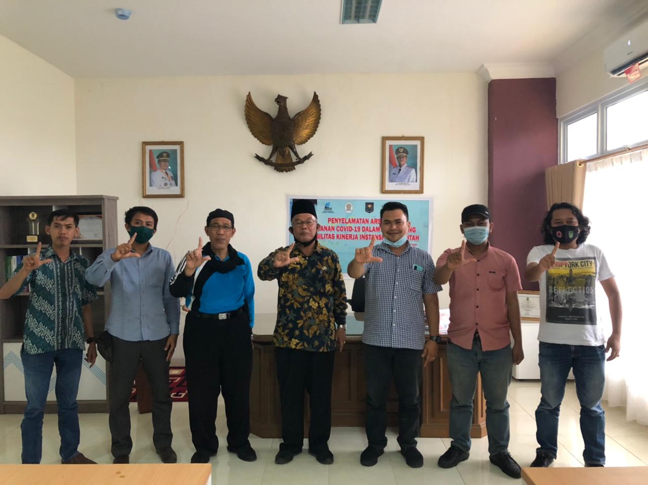 DPAD Inhil Siap Bersinergi dengan PWI dalam Menggalakkan Literasi