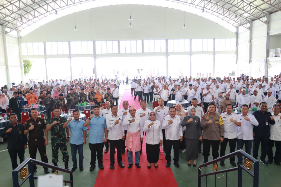 Plt Bupati  Sambut Kunjungan Silaturahmi Pj Gubernur Sumatera Utara di Kabupaten Labuhanbatu Raya