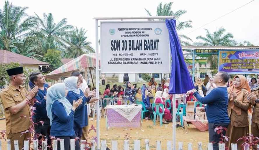 Bupati Labuhanbatu Resmikan SD Negeri 30 Bilah Barat