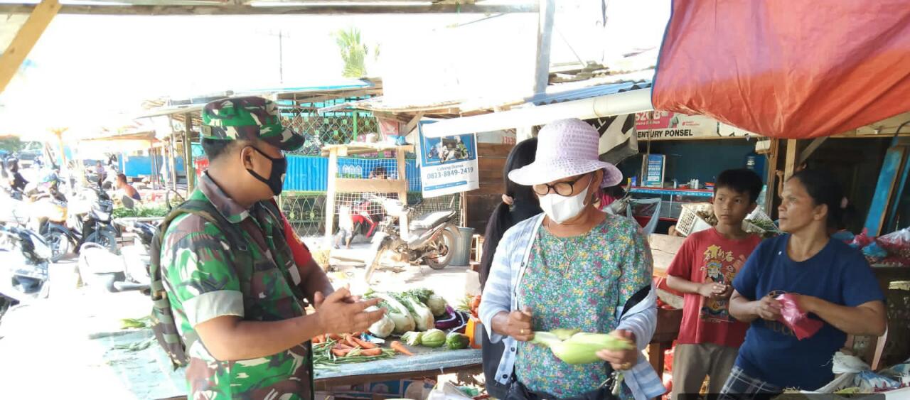 Serda Harmaini Sosialisasi Pencegahan Covid-19 Kepada Masyarakat dan Pedagang Pasar Bundaran