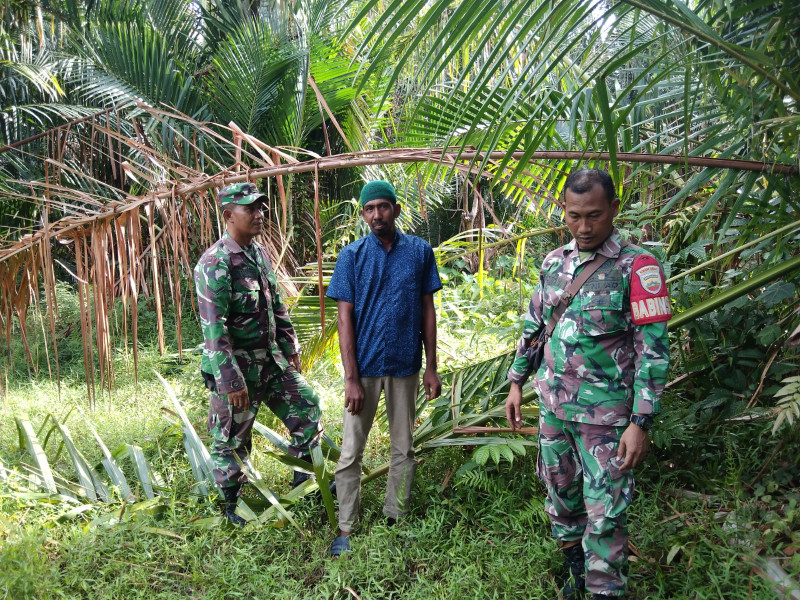 Babinsa Koramil 06/Merbau Gencar Patroli Karhutla di Desa Dedap