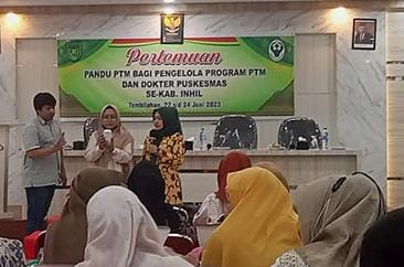 Dinkes Inhil Secara Resmi Membuka Pertemuan Pandu PTM Pengelola Program PTM dan Dokter Puskesmas se-Kabupaten Inhil