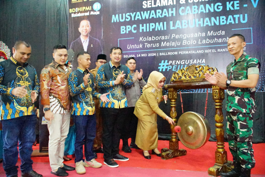 Muscab HIPMI, Plt. Bupati : Semoga Bisa Bekerjasama Dengan Pemkab Labuhanbatu Memajukan UKM