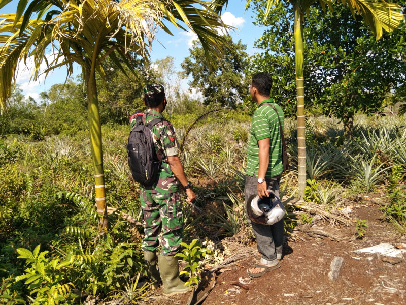 Koptu Erwan Aktif Melaksanakan Giat Sosialisasi Pencegahan Karhutla