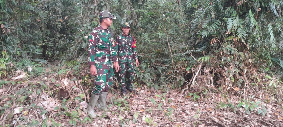 Babinsa Koramil 06/Merbau Perkuat Sosialisasi Pencegahan Karhutla di Pulau Merbau