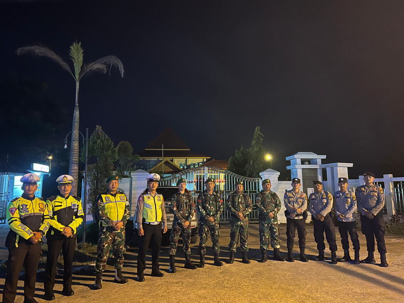 Patroli Gabungan TNI-Polri di Kabupaten Inhil Jelang PHPU