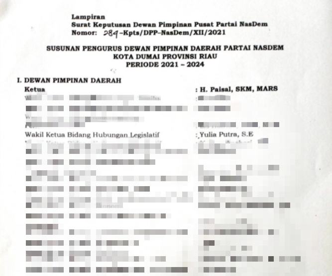 Diduga Ada Pengurus Partai Politik, Pemilihan Ketua LPMK Dumai Kota Melawan Hukum ???