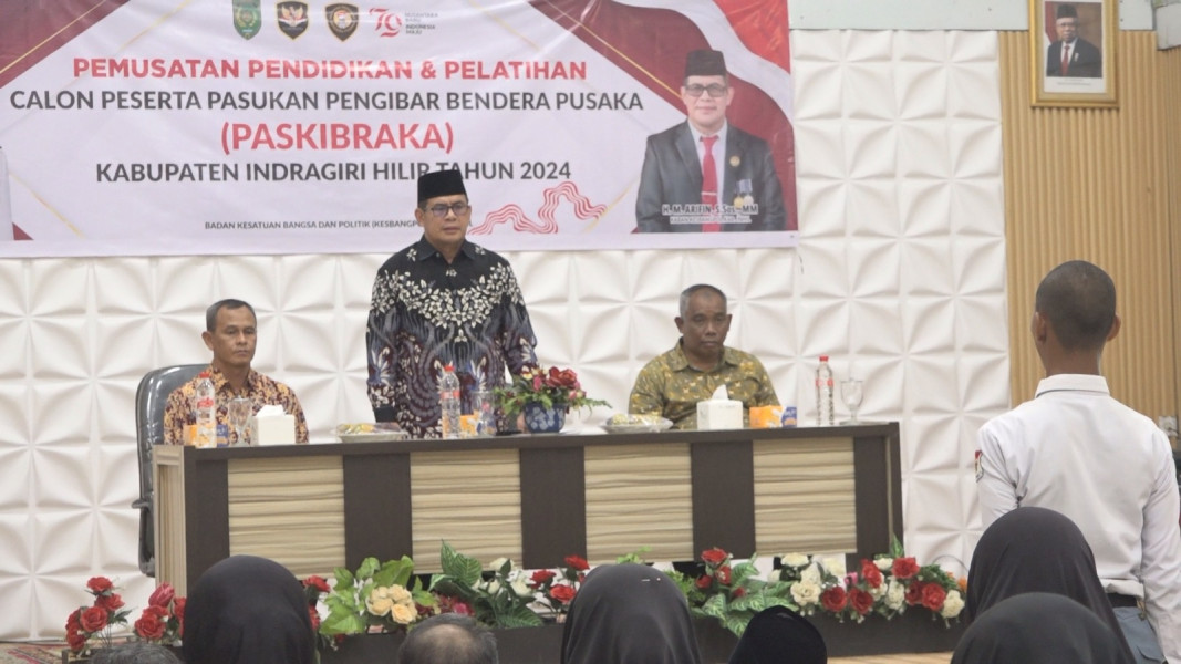 PJ Bupati Inhil Buka Secara Langsung Pendidikan dan Pelatihan Calon Paskibraka Inhil