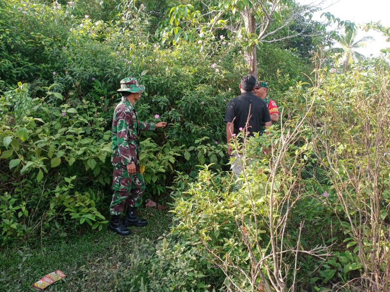 Personil Koramil 06 Merbau Turun Langsung Pantau Wilayah Binaannya